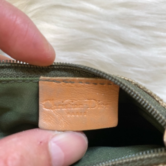 Authentic vintage Dior green trotter mini saddle with coin bag - Picture 12 of 15
